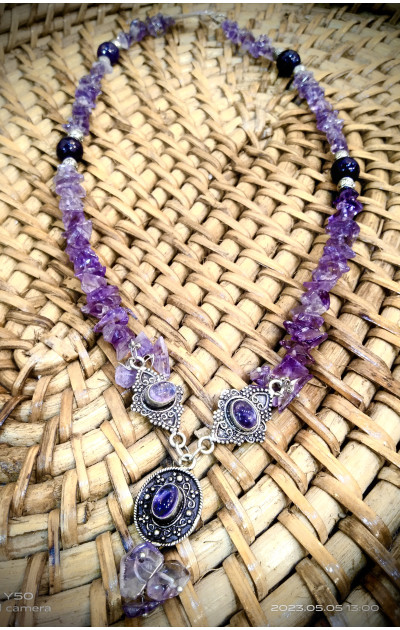 Purple Amethyst necklace 