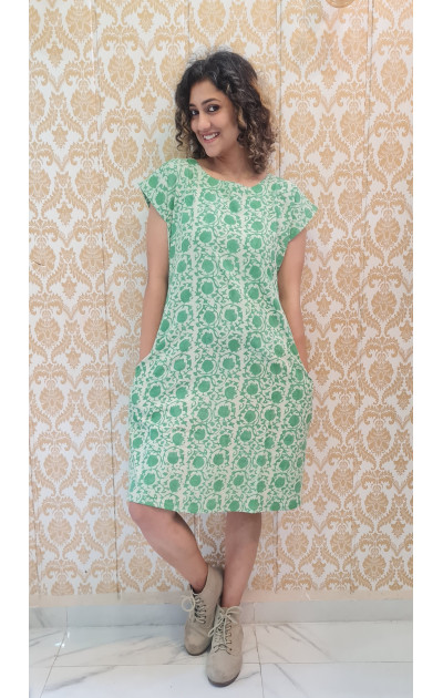 Pista green cotton co-ord set